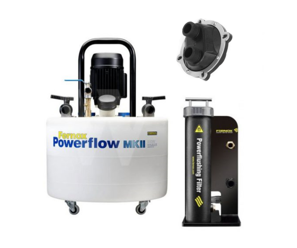Комплект Powerflow (машина за почистване Fernox Powerflow Flushing Machine MKIII, филтър, адаптор) - Image 2