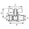 Сферичен кран, дръжка пеперуда, MF, F-Comfort - Image 2
