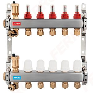 Колектор 1" INOX  с дебитомери