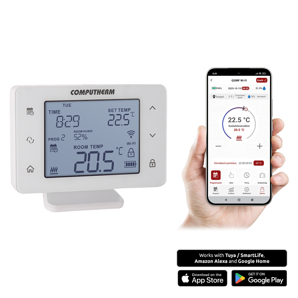 Wi-Fi термостат COMPUTHERM Q20RF Wi-Fi