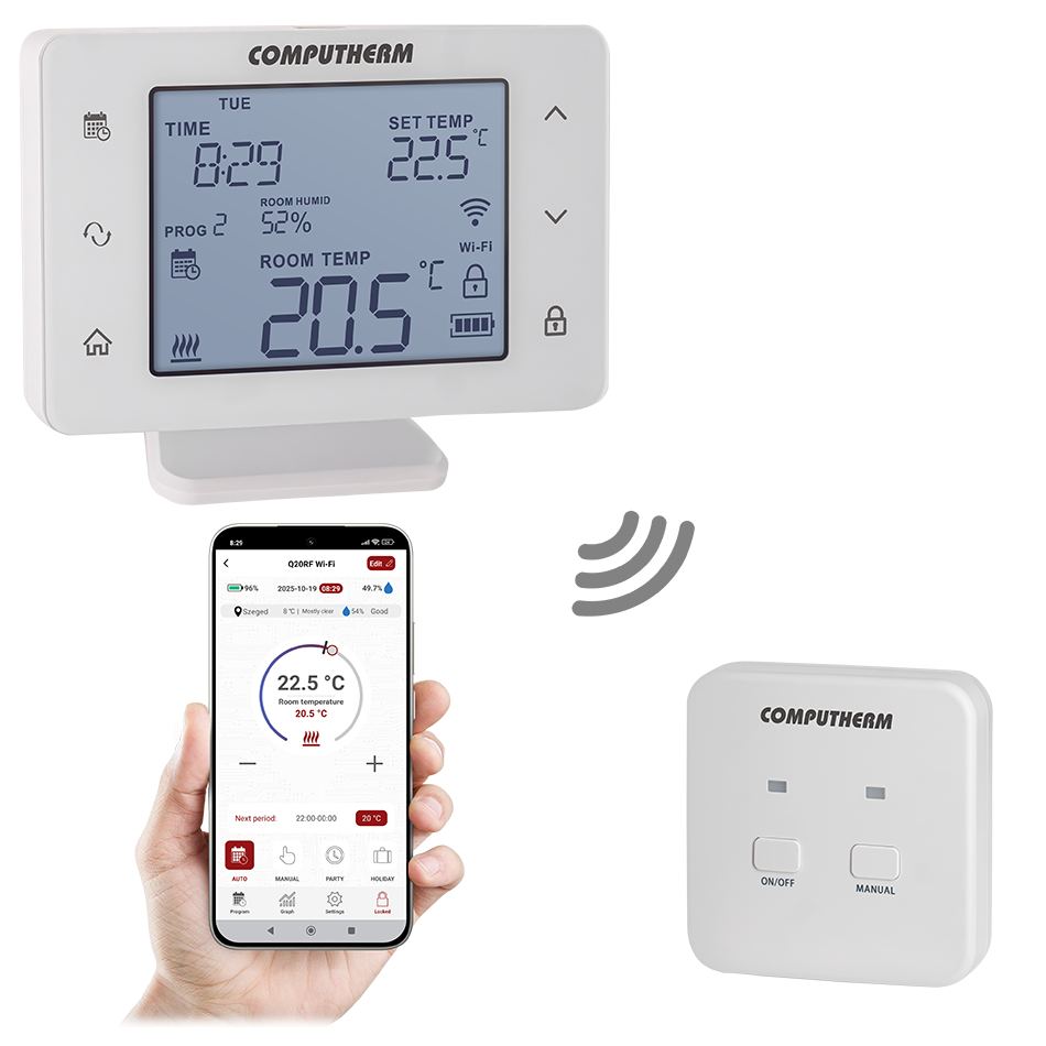Wi-Fi термостат COMPUTHERM Q20RF Wi-Fi