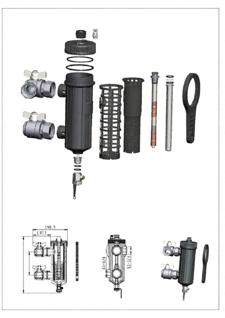 Магнитен филтър за термопомпи 1 1/4″ MAG HP - Image 5
